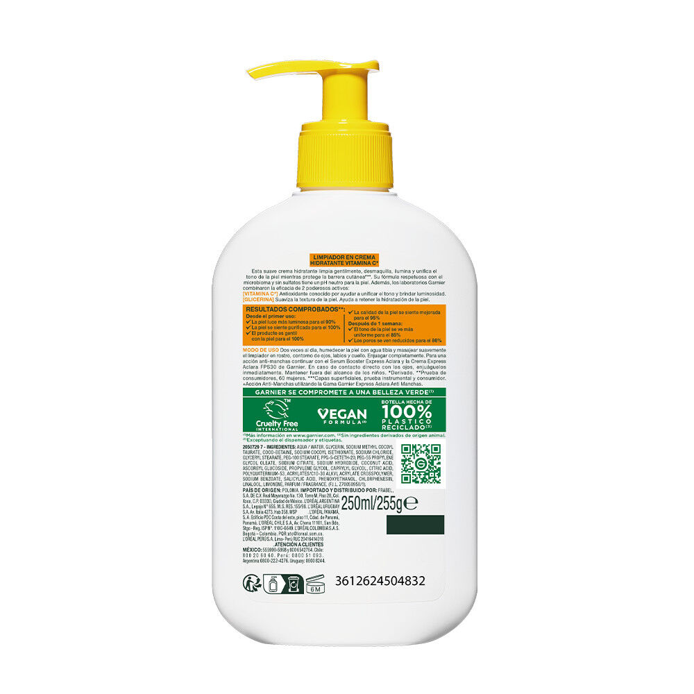 Crema-Limpiadora-Nutritiva-Garnier-Express-Aclara-Anti-Manchas-Fco-X-250Ml-imagen-2